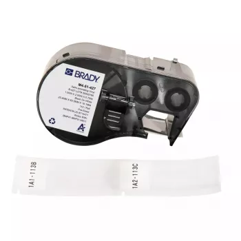Self-adhesive printer label Brady M4-51-427 Black White Vinyl 2.54x6.35cm