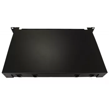 Lanview LVO-101020 fiber optic sliding panel ODF, LC SM OS2, 48 cores, 1U