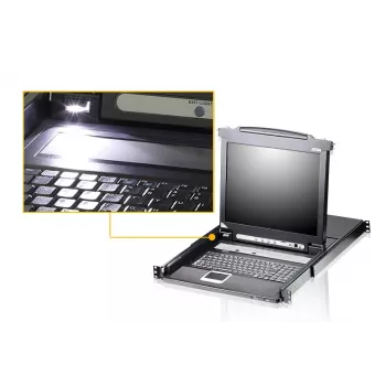 ATEN CL5708M rack console 43.2 cm (17 inch) Black 1U
