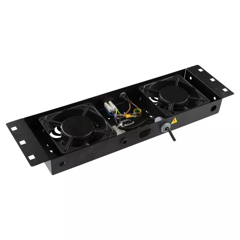 Rack accessory Lanview RAF115BL-UK 1U 2 fans Black