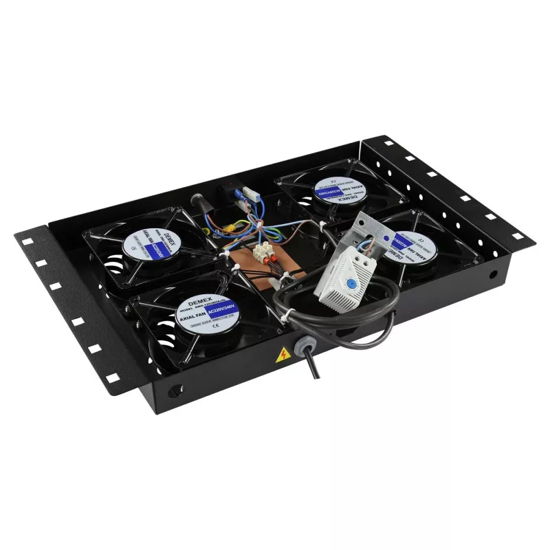 Rack accessory Lanview RAF120BL-UK 1U 4 fans Black