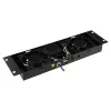 Fan panel LOGON RAF205BL 2 fans Black 490x135x45mm