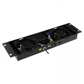 Fan panel LOGON RAF205BL 2 fans Black 490x135x45mm