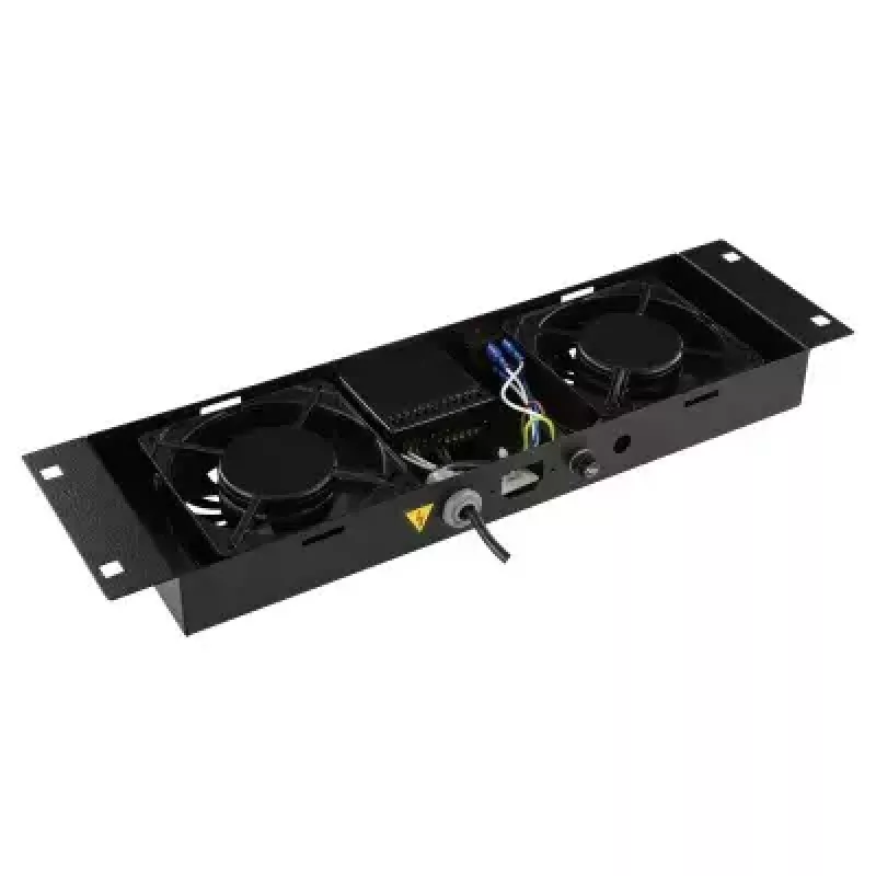 Fan panel LOGON RAF205BL 2 fans Black 490x135x45mm