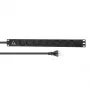 Lanview LVR-2MDK-LIC-DK8 power distribution unit (PDU) 8 AC outlet(s) 1U Black