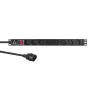 Lanview LVR-2MSCH-SW-C13-8 power distribution unit (PDU) 8 AC outlet(s) 1U Black