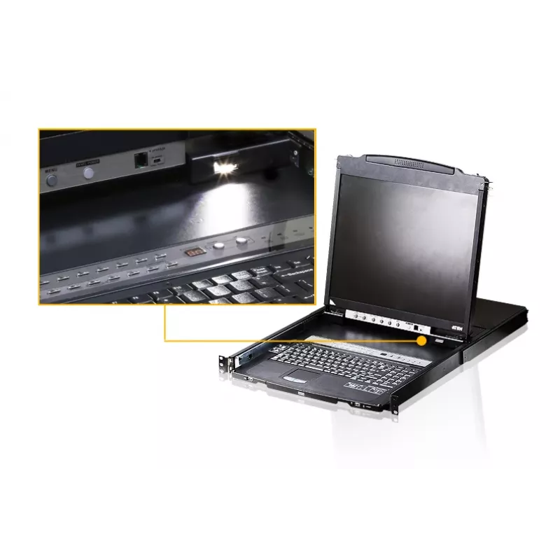 ATEN CL5816N rack console 48.3 cm (19 inch) Black 1U