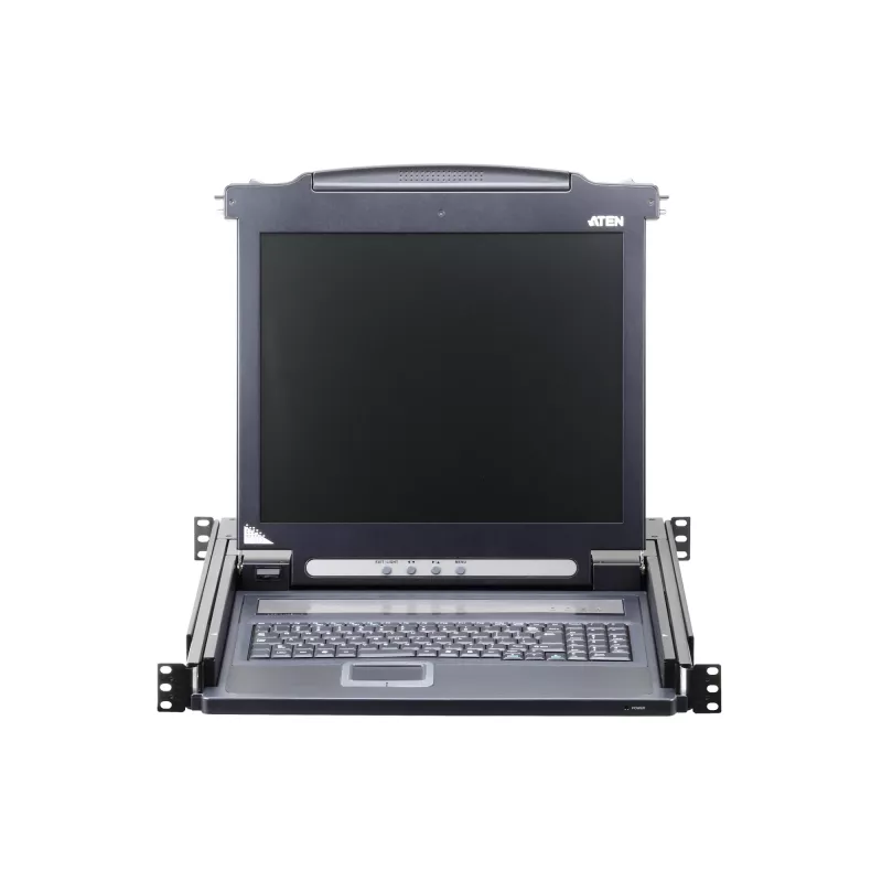 ATEN CL1000M rack console 43.2 cm (17 inch) 1280 x 1024 pixels Metal, Plastic Black 1U