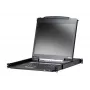 Rack console 19 inch ATEN CL3000N, 48.3 cm LCD 1280×1024, VGA, USB/PS/2 keyboard & mouse, 1U, aluminium black