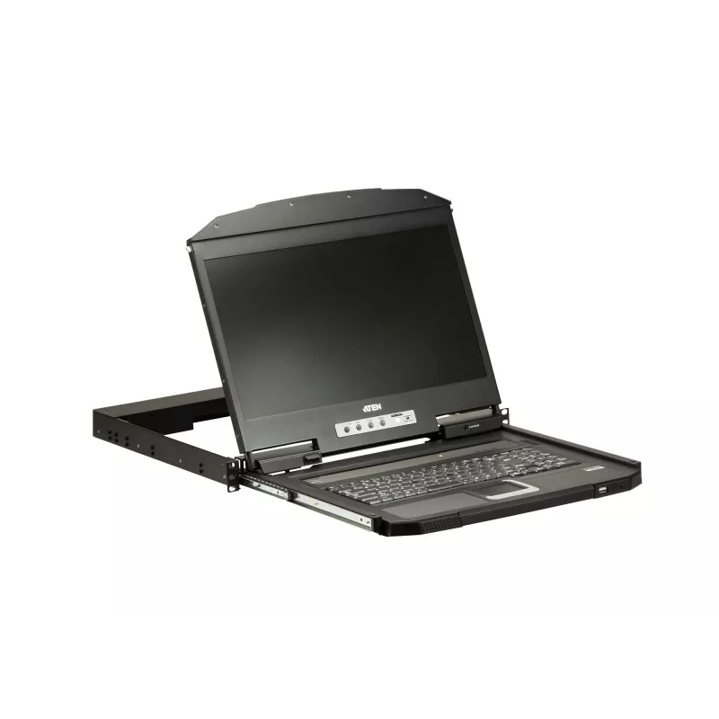 ATEN CL3700NW rack console 47 cm (18.5 inch) 1920 x 1080 pixels Metal, Plastic Black 1U