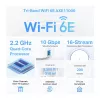 TP-Link AXE11000 Whole Home Mesh Wi-Fi 6E System, White, Internal, Mesh system, 600 m², Tri-band (2.4 GHz / 5 GHz / 6 GHz), Wi-Fi 6E (802.11ax)