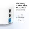 TP-Link AXE11000 Whole Home Mesh Wi-Fi 6E System, White, Internal, Mesh system, 600 m², Tri-band (2.4 GHz / 5 GHz / 6 GHz), Wi-Fi 6E (802.11ax)