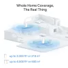 TP-Link AXE11000 Whole Home Mesh Wi-Fi 6E System, White, Internal, Mesh system, 600 m², Tri-band (2.4 GHz / 5 GHz / 6 GHz), Wi-Fi 6E (802.11ax)