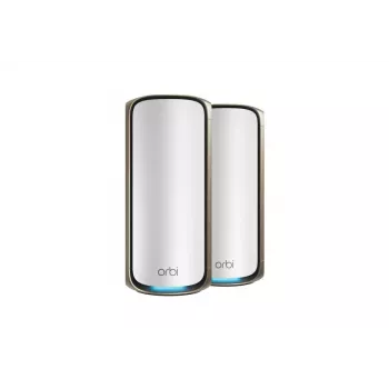 NETGEAR Orbi 970 Series Quad-Band WiFi 7, 2-Pack Quad-band (2.4 GHz / 5 GHz-1 / 5 GHz-2 / 6 GHz) Wi-Fi 6 (802.11ax) Grey 3 Internal