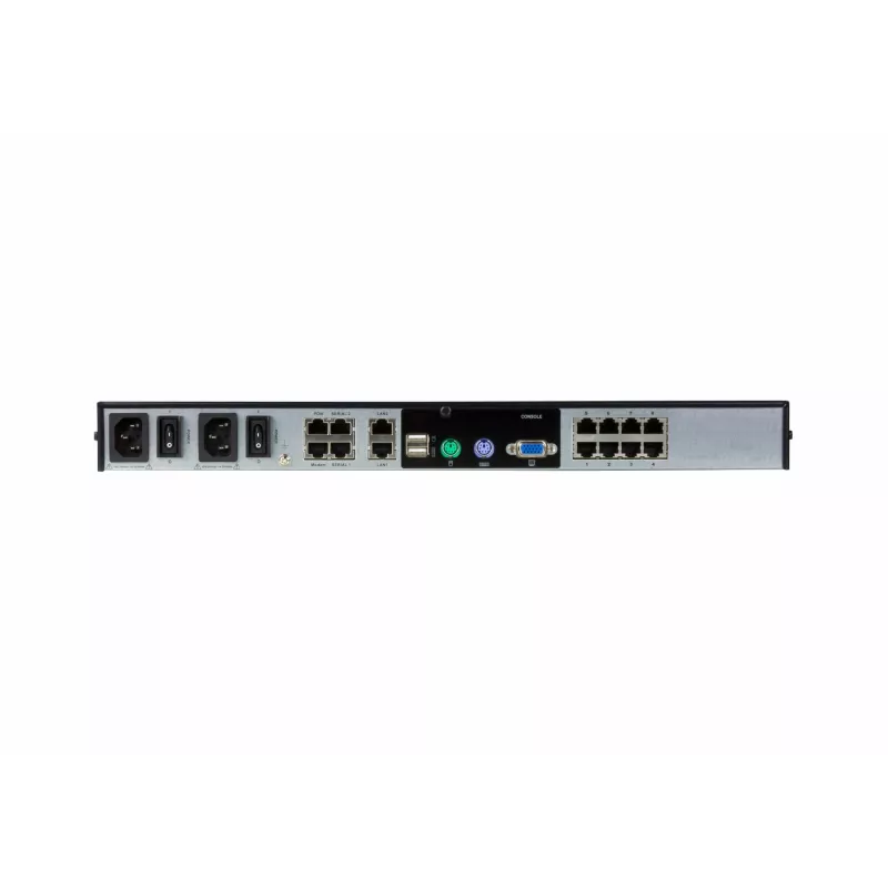 ATEN 8-Port 2-Bus CAT5e/6 KVM Over IP Switch, LUC (Laptop USB Console), with Audio & Virtual Media Support