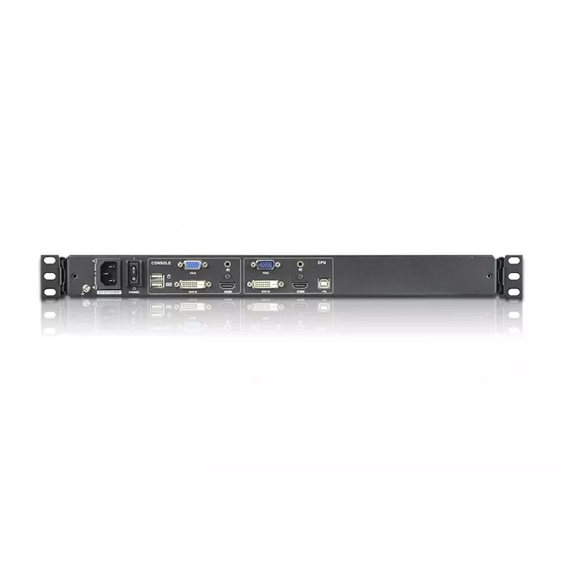 ATEN 17.3 inch Widescreen DVI/HDMI Full HD LCD Console, 43.9 cm (17.3 inch), LCD, USB, USB, DVI-D/HDMI/VGA, US English
