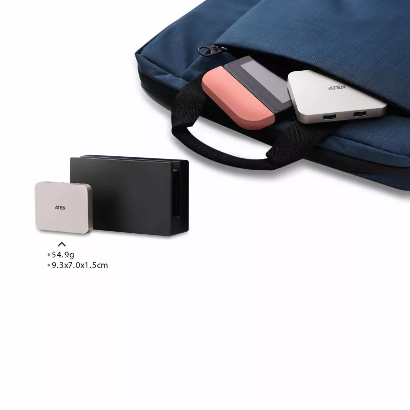 ATEN UH3235 USB-C 4K Ultra Mini Dock with Power Passthrough