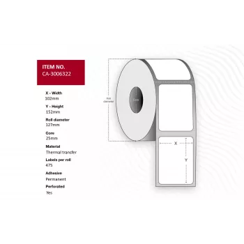 Capture CA-3006322 printer label
