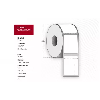 Printer label Capture CA-880156-101 high-quality durable labels