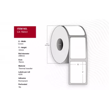 Capture CA-76013 printer label