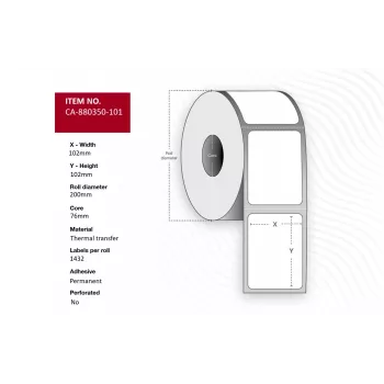 Printer label Capture CA-880350-101 for Capture printers