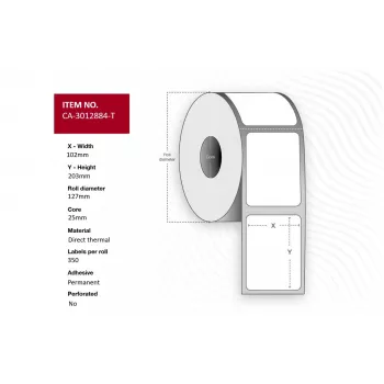 Printer label Capture CA-3012884-T for thermal printers