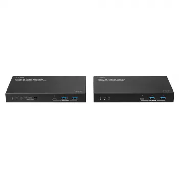 Network transmitter & receiver Lindy 100m Cat.6A 2 Host USB 3.2 Gen 1 & HDMI 4K60