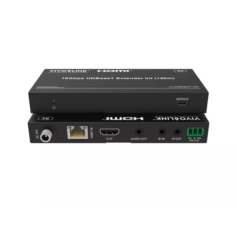 HDBaseT extender kit VivoLink VLHDMIEXT150 18Gbps 4K over single Cat cable