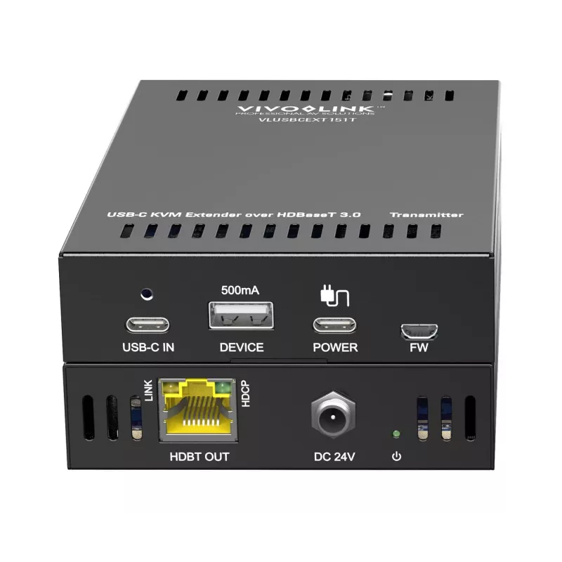 KVM extender Transmitter & receiver Vivolink VLUSBCEXT151 HDMI USB Wired 70m