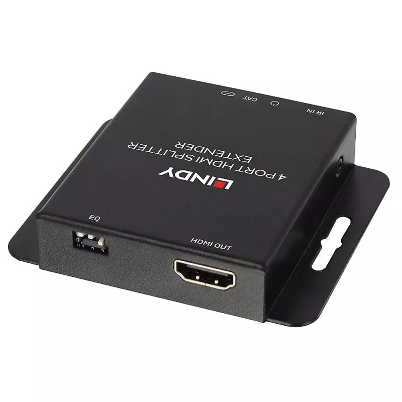 Transmitter & Receiver Lindy 70m Cat.6 4 Port HDMI 4K30 and IR Splitter Extender with Loop Out
