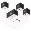 Transmitter & Receiver Lindy 70m Cat.6 4 Port HDMI 4K30 and IR Splitter Extender with Loop Out