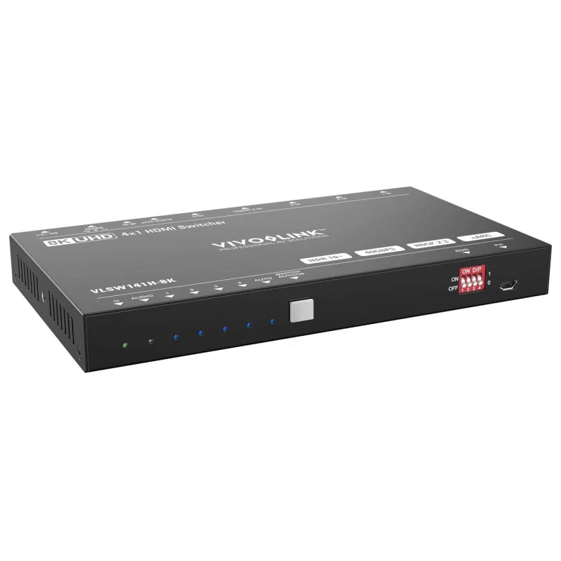 HDMI switcher VivoLink VLSW141H-8K 4x1 — 8K@60Hz input selector for four HDMI sources