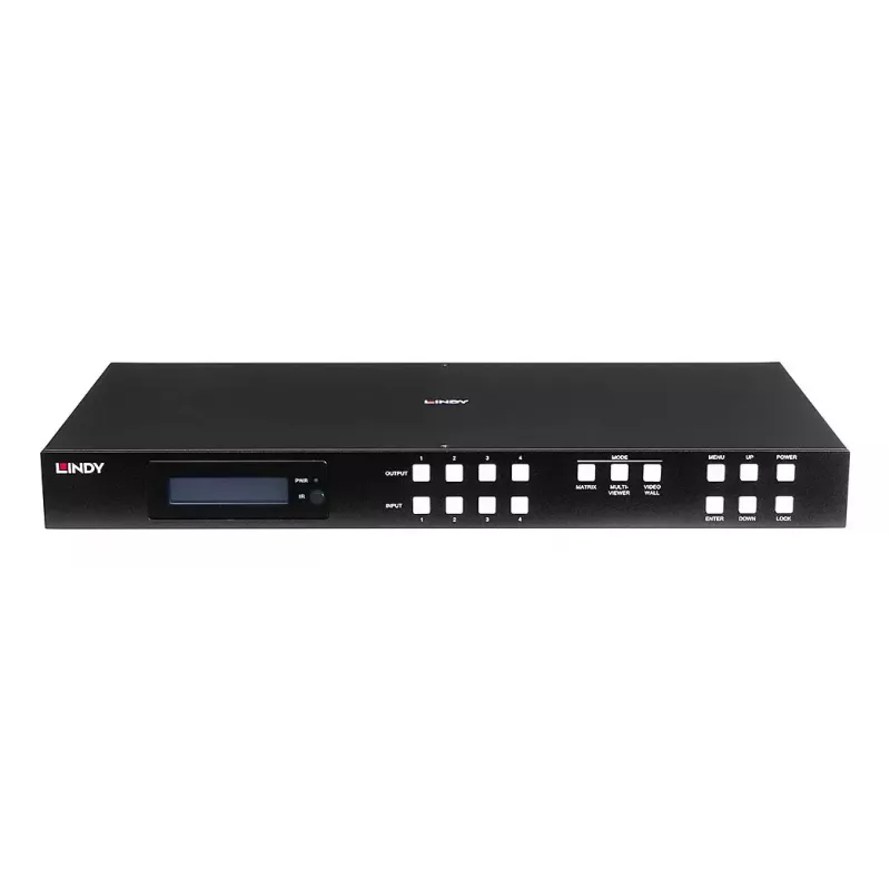 AV matrix switcher Lindy 4x4 HDMI 4K60 3840x2160 18 Gbit/s