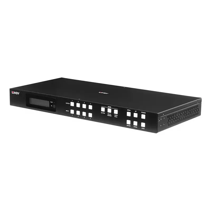 AV matrix switcher Lindy 4x4 HDMI 4K60 3840x2160 18 Gbit/s
