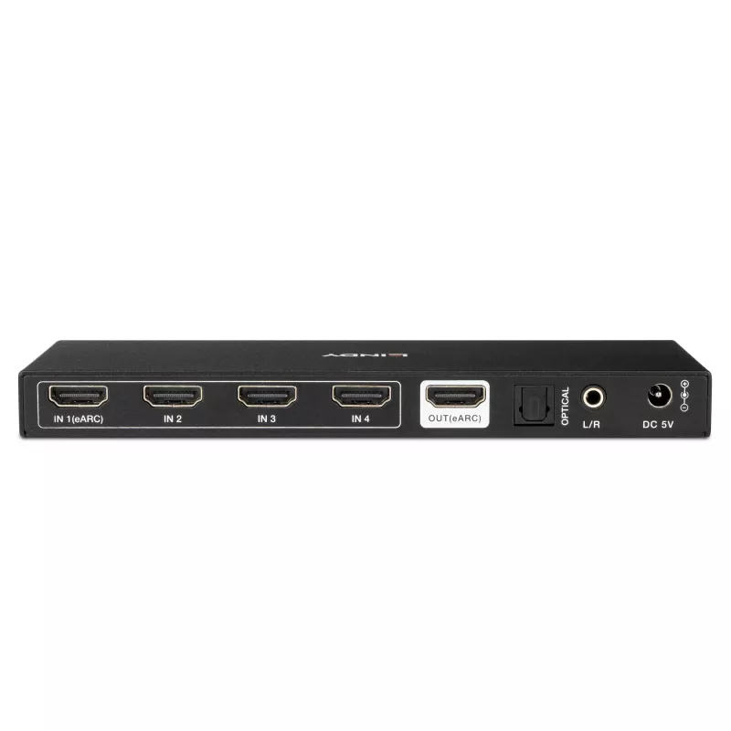 Lindy 4 Port HDMI 8K60 Switch with eARC HDMI USB A USB C