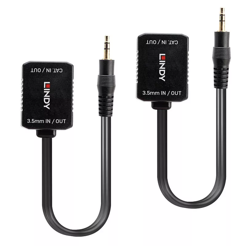 AV transmitter & receiver Lindy 500m Cat.6 3.5mm Analogue Audio Extender