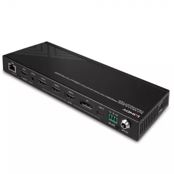 AV transmitter Lindy 5 Port Seamless Presentation Switch HDBaseT Extender 3840 x 2160 pixels