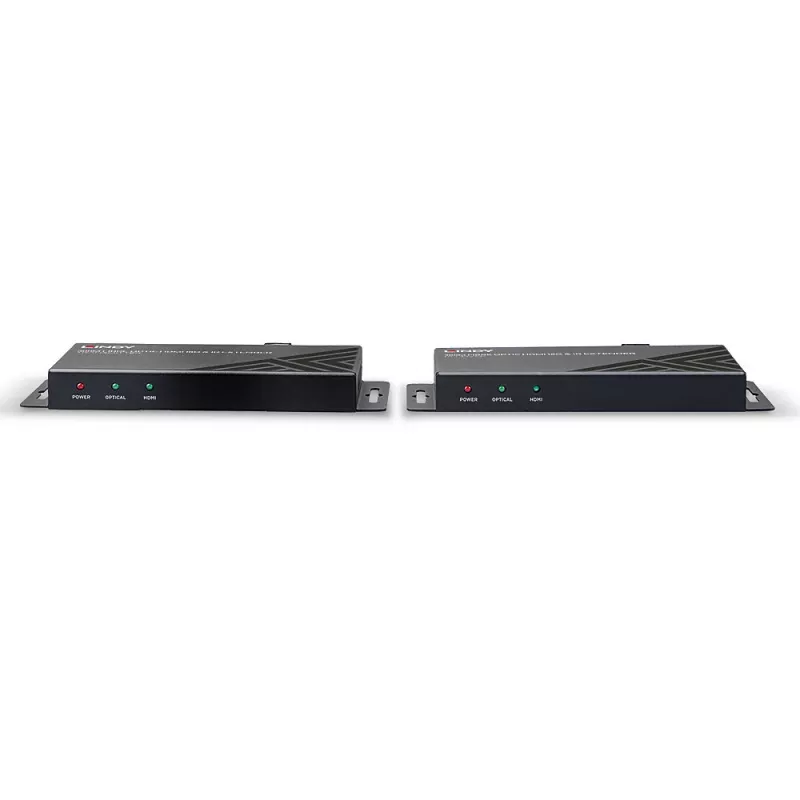 AV transmitter & receiver Lindy 300m Fibre Optic HDMI 18G & IR Extender