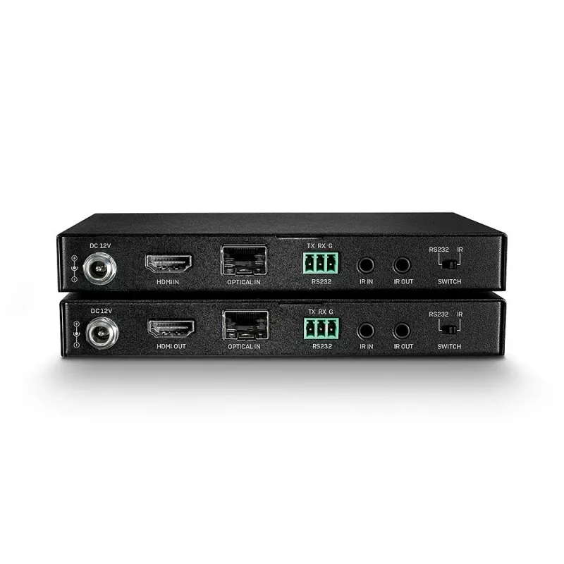 AV transmitter & receiver Lindy 300m Fibre Optic HDMI 18G & IR Extender