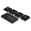 Lindy 70m Cat.6 4 Port HDMI 4K60 Splitter Extender, 3840 x 2160 pixels, AV transmitter & receiver, 70 m, Wired, Black, HDCP