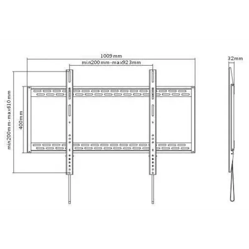Vivolink VLMW60100 TV mount/stand 2.54 m (100 inch) Black