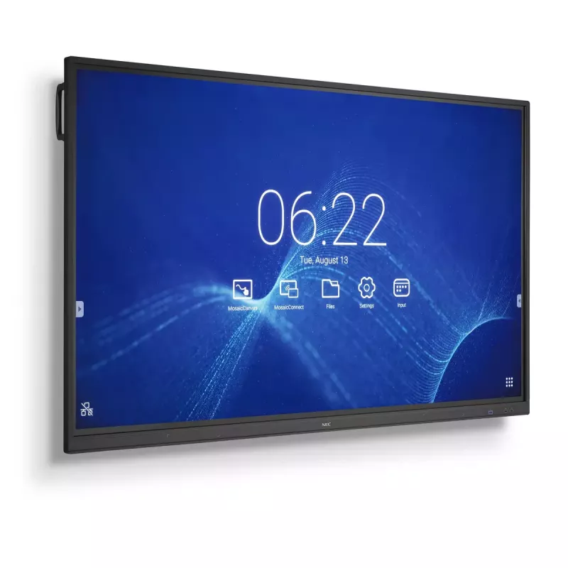 NEC CB751Q Interactive flat panel 190.5 cm (75 inch) LED 350 cd/m² 4K Ultra HD Black Touchscreen 12/7