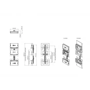 Wall bracket Vogel's PLA 9301 (MPN 7193010) for flat screens – PLB 31XX series