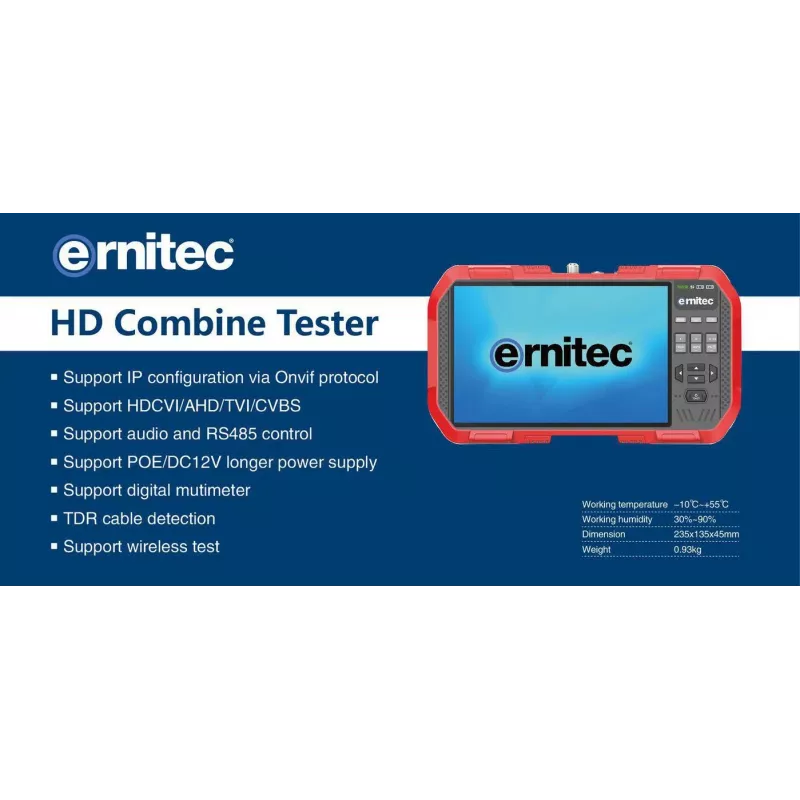 Ernitec 0070-24107-TESTER surveillance monitor CCTV test monitor 17.8 cm (7 inch) 1920 x 1200 pixels
