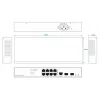 Network switch Ernitec ELECTRA-M08-1GB-150W 8 ports 1GB 150W