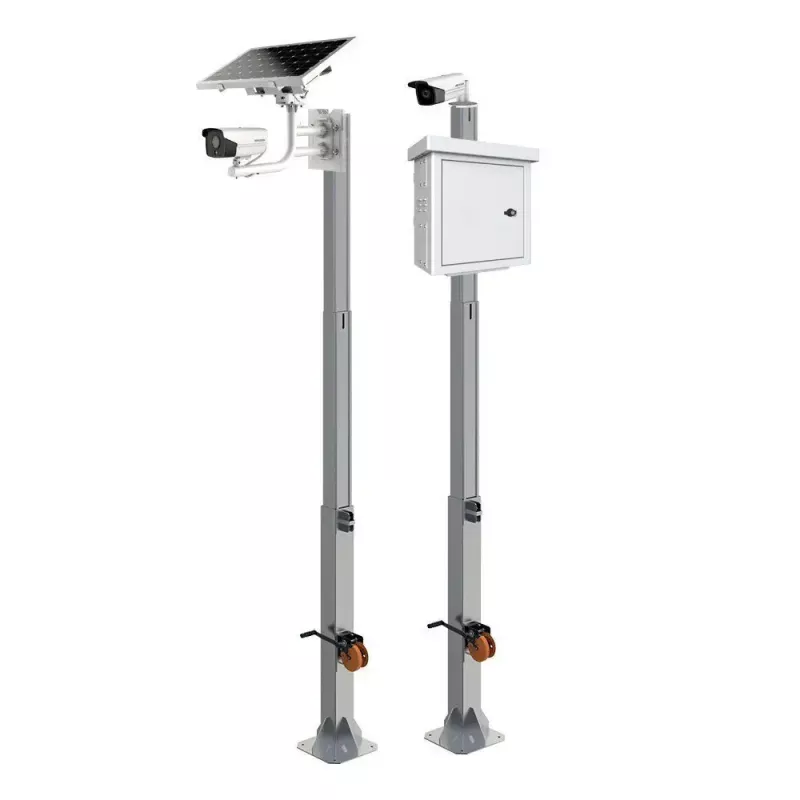 Pole OMEGA RCCTV011 — outdoor security camera pole, 6,000 mm height, 30 kg capacity, black metallic