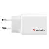 Verbatim Essentials GaN Charger 65W EU plug White, Indoor, AC, 20 V, White