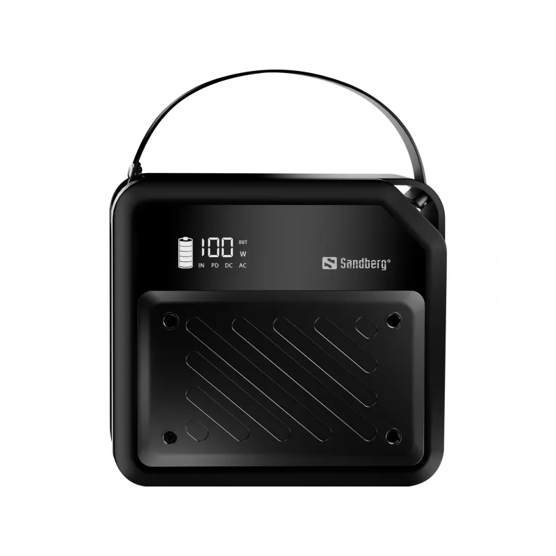 Portable DC power station SANDBERG Sandberg DC Power Station 72000 — LMFP 72,000 mAh, DC & USB‑C input, black