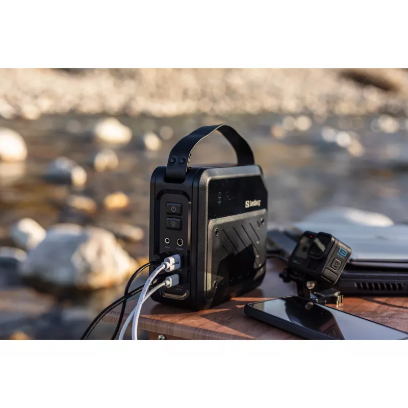 Portable DC power station SANDBERG Sandberg DC Power Station 72000 — LMFP 72,000 mAh, DC & USB‑C input, black