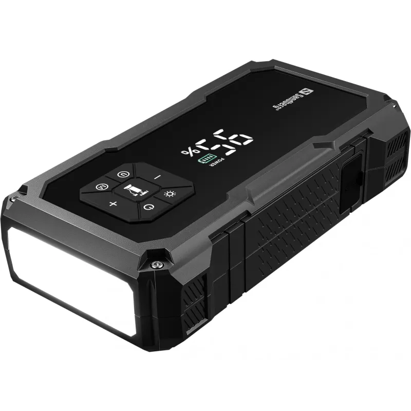 Portable jump starter and tire pump SANDBERG Sandberg Car Jumpstarter TirePump 10000 — 800 A start, 2 A output, 5 V USB